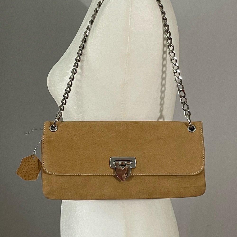 Tan Chain Shoulder Bag